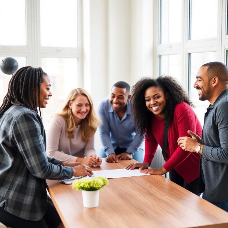 Focus group participants laughing during a paid research session